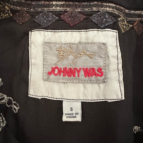 Johnny Was Biya Lyra Silk-blend Velvet Blouse In Black small - Picture 9 of 10